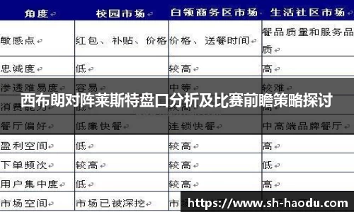 西布朗对阵莱斯特盘口分析及比赛前瞻策略探讨